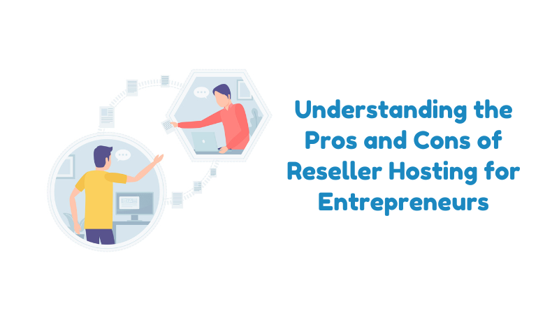 Illustration of reseller hosting discussion for entrepreneurs.